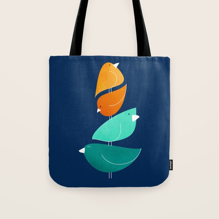 Bird Stack III Illustration Tote Bag Gallery Image 1