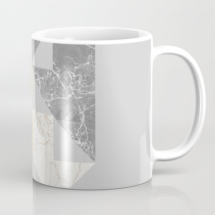 Marble Geometric Grey Coffee Mug Gallery Image 1
