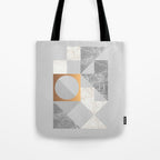 Marble Geometric Grey Tote Bag Gallery Image 1