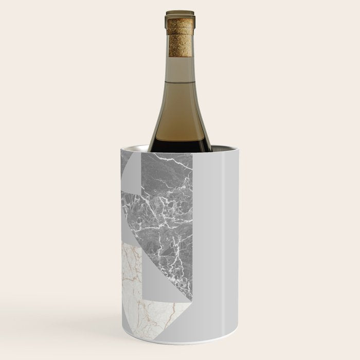 Marble Geometric Grey Wine Chiller Gallery Image 3