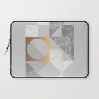 Marble Geometric Grey Laptop Sleeve Gallery Image 1
