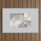 Marble Geometric Grey Outdoor Rug Gallery Image 1