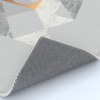 Marble Geometric Grey Rug Gallery Image 4