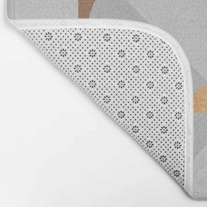 Marble Geometric Grey Bath Mat Gallery Image 2