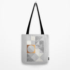 Marble Geometric Grey Tote Bag Gallery Image 2
