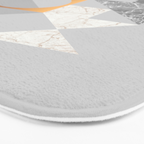 Marble Geometric Grey Bath Mat Gallery Image 3