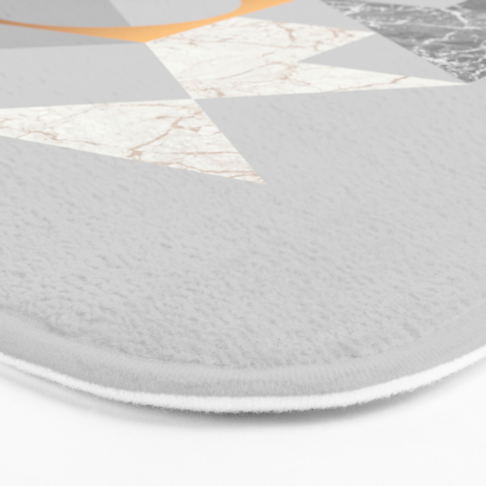 Marble Geometric Grey Bath Mat Gallery Image 3