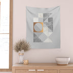 Marble Geometric Grey Wall Tapestry Gallery Image 2