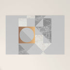 Marble Geometric Grey Welcome Mat Gallery Image 1