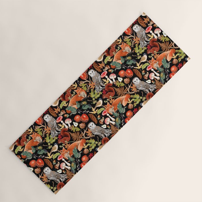 AUTUMN WOODLAND Yoga Mat Gallery Image 1