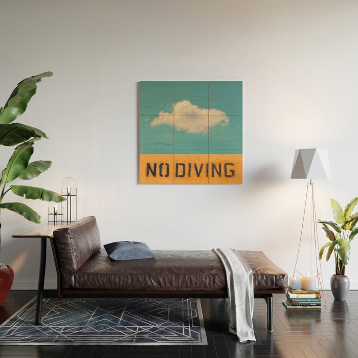 No Diving Wood Wall Art Gallery Image 2