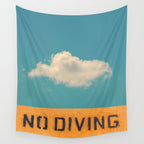 No Diving Wall Tapestry Gallery Image 4
