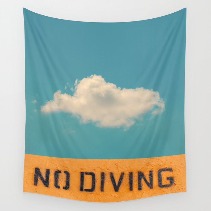 No Diving Wall Tapestry Gallery Image 4
