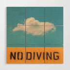 No Diving Wood Wall Art Gallery Image 1