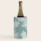 Sea Fan Coral - White on Mint Wine Chiller Gallery Image 3