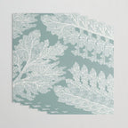 Sea Fan Coral - White on Mint Wrapping Paper Gallery Image 3