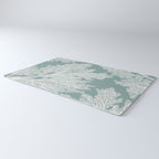 Sea Fan Coral - White on Mint Rug Gallery Image 3