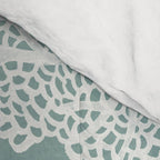 Sea Fan Coral - White on Mint Comforter Gallery Image 4