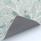 Sea Fan Coral - White on Mint Rug Gallery Image 4