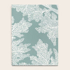 Sea Fan Coral - White on Mint Notebook Gallery Image 4