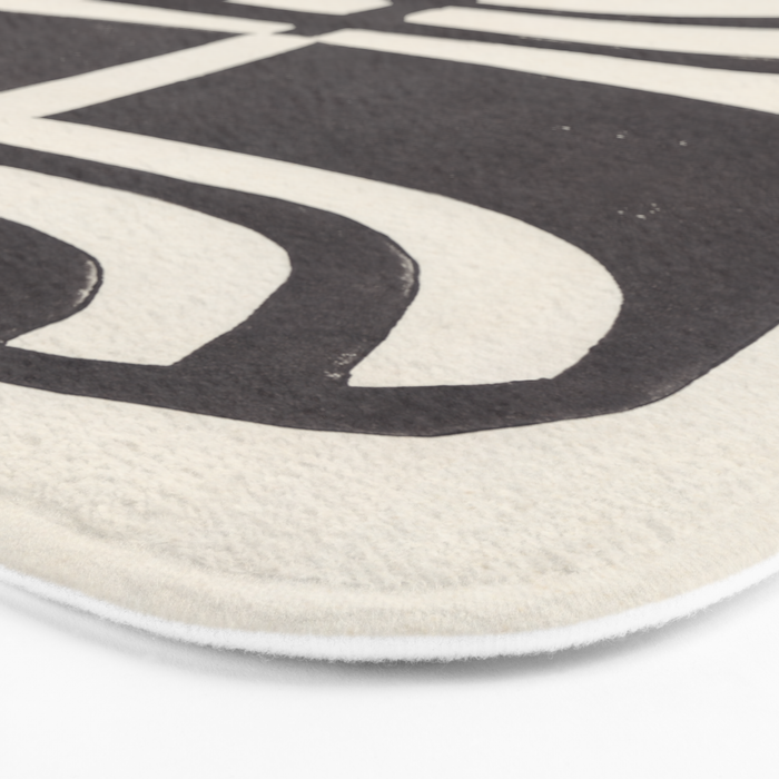 Modern Plant / Lino Print Bath Mat Gallery Image 3