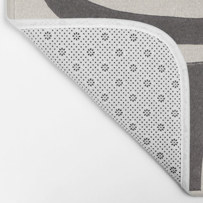 Modern Plant / Lino Print Bath Mat Gallery Image 2