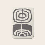Modern Plant / Lino Print Bath Mat Gallery Image 1