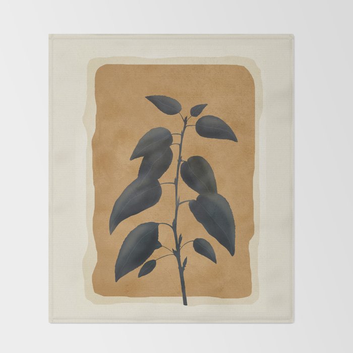 Leaf Design 12 Throw Blanket Gallery Image 2