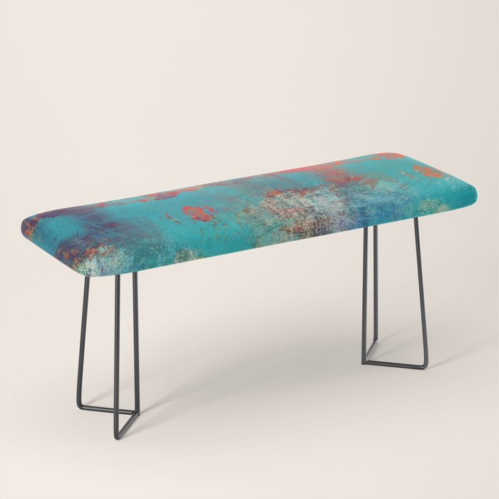Aztec Turquoise Stone Abstract Texture Design Art Bench Gallery Image 1