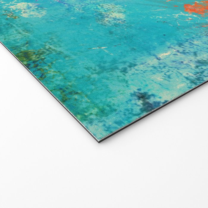 Aztec Turquoise Stone Abstract Texture Design Art Welcome Mat Gallery Image 2
