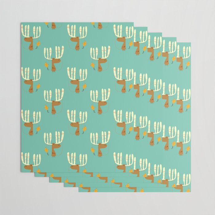 A moose ing Wrapping Paper Gallery Image 3