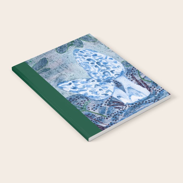 Little Morel Mushrooms in Blue Night Notebook Gallery Image 1