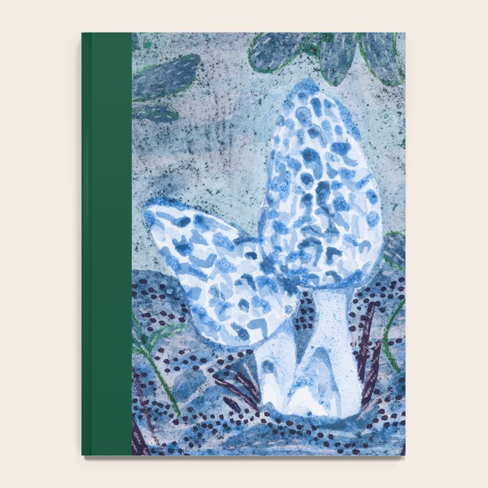 Little Morel Mushrooms in Blue Night Notebook Gallery Image 4