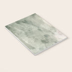 Abstract blush pink green white watercolor brushstrokes Notebook Gallery Image 3