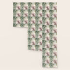 Abstract blush pink green white watercolor brushstrokes Wallpaper Gallery Image 3