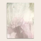 Abstract blush pink green white watercolor brushstrokes Notebook Gallery Image 4