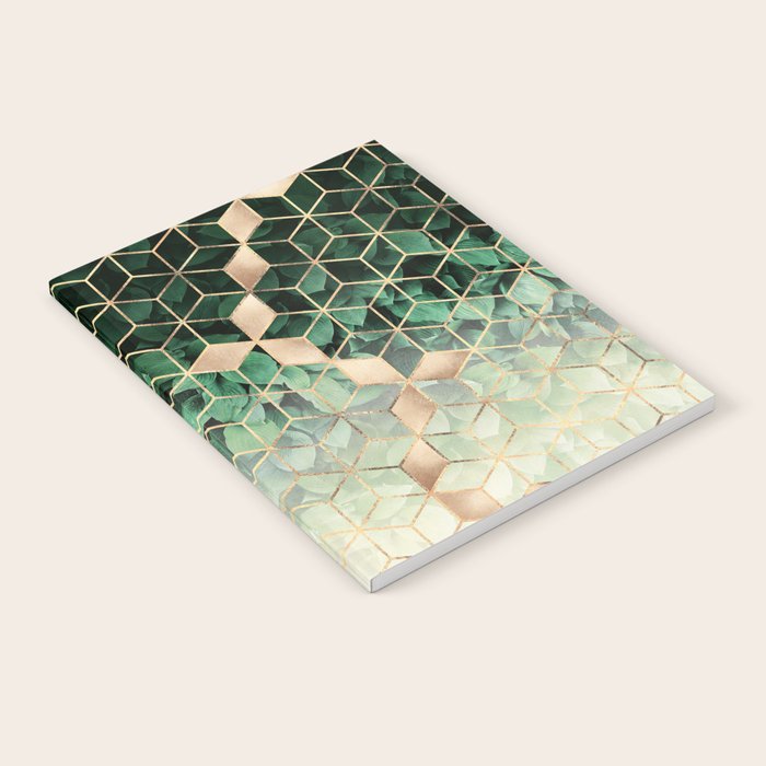 Leaves And Cubes Notebook Gallery Image 2