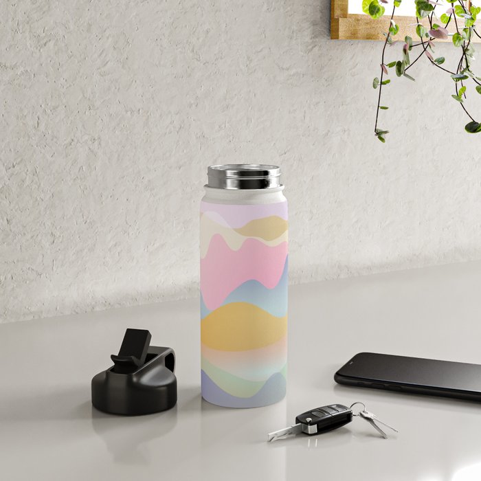 Morning glow Ombre landscape  Water Bottle Gallery Image 4