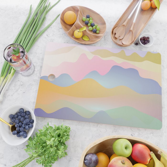 Morning glow Ombre landscape  Cutting Board Gallery Image 2