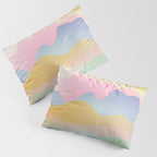 Morning glow Ombre landscape  Pillow Sham Gallery Image 3