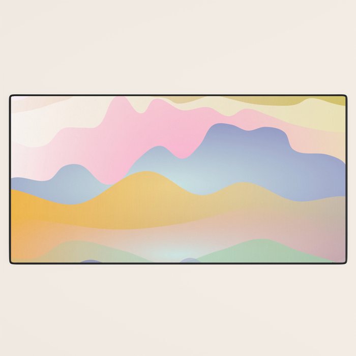 Morning glow Ombre landscape  Desk Mat Gallery Image 3
