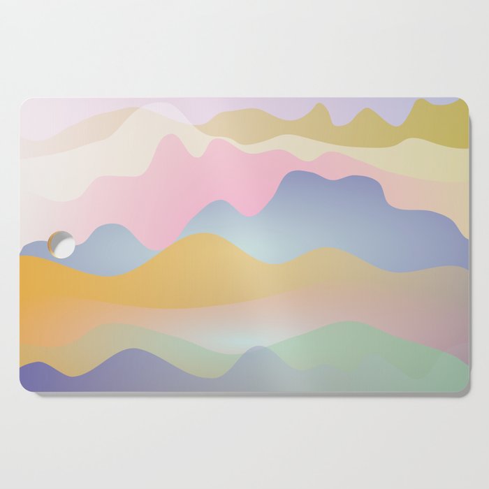 Morning glow Ombre landscape  Cutting Board Gallery Image 1