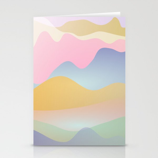 Morning glow Ombre landscape  Stationery Card Gallery Image 1