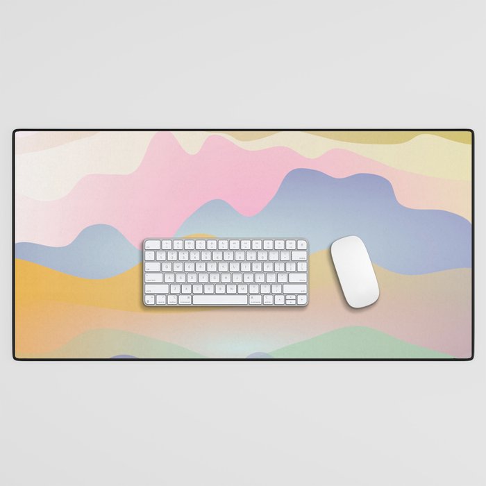 Morning glow Ombre landscape  Desk Mat Gallery Image 1
