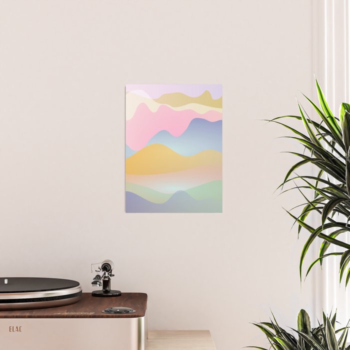 Morning glow Ombre landscape  Poster Gallery Image 2