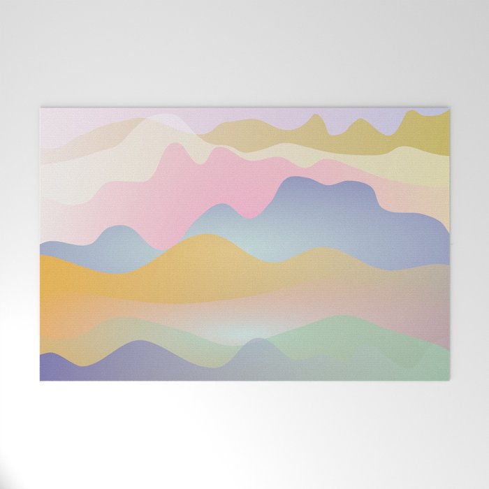 Morning glow Ombre landscape  Welcome Mat Gallery Image 1
