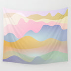Morning glow Ombre landscape  Wall Tapestry Gallery Image 4