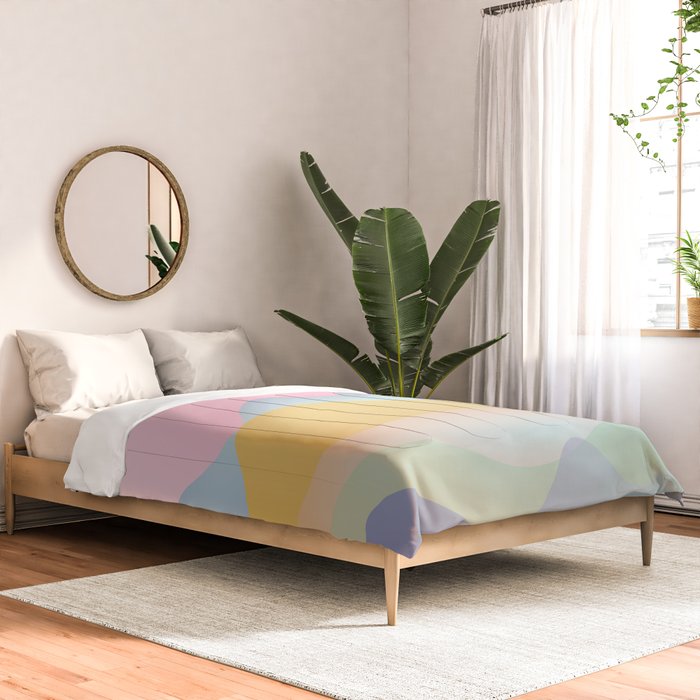Morning glow Ombre landscape  Comforter Gallery Image 2