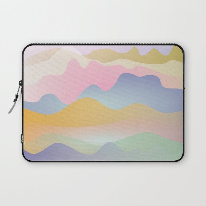 Morning glow Ombre landscape  Laptop Sleeve Gallery Image 1