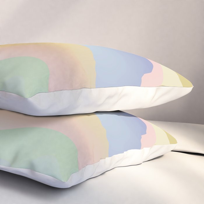 Morning glow Ombre landscape  Pillow Sham Gallery Image 3